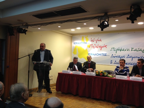 Ο πρόεδρος της Αδελφότητας και οικοδεσπότης Σπαθής Βαγγέλης